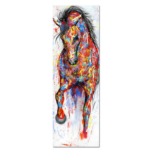 AHPAINTING Canvas Painting Wall Art Poster Animal Print The Running Horse Picture Living Room Home Decor No Frame acacuss