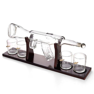 AK-47 Whiskey Scotch Decanter Set Best for whiskey gift acacuss