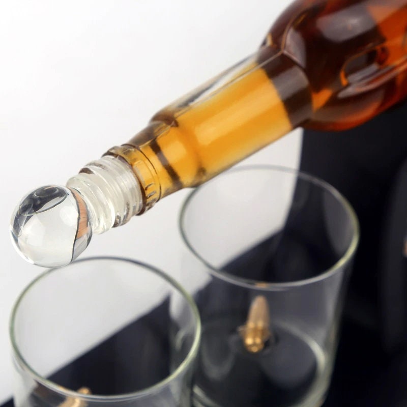 AK-47 Whiskey Scotch Decanter Set Best for whiskey gift acacuss