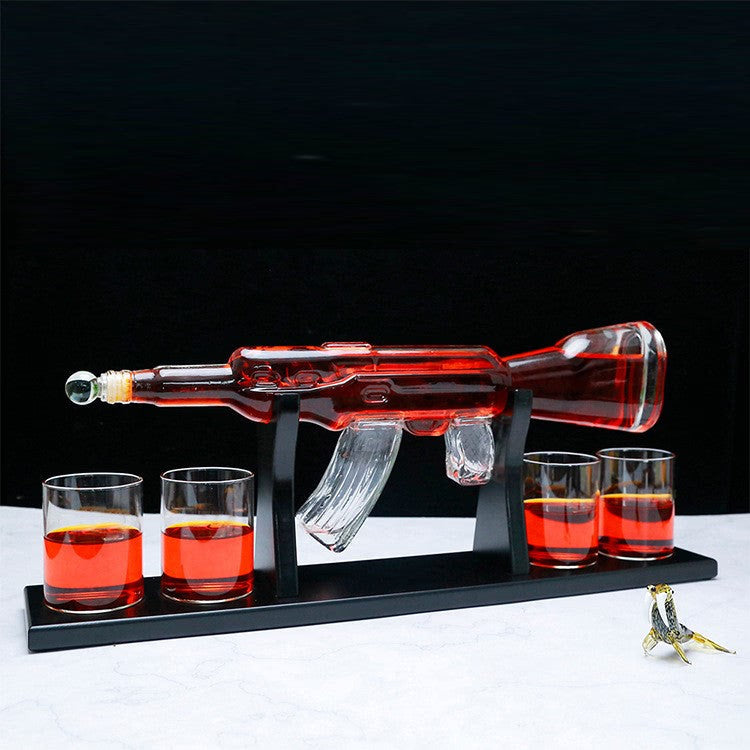 AK-47 Whiskey Scotch Decanter Set Best for whiskey gift acacuss