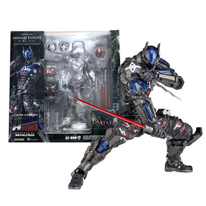 AMAZING YAMAGUCHI Arkham Knight Action Figure #024 Model PVC Bat 17cm Collection Movable Anime Figurine Toys for Child‘s Gifts acacuss