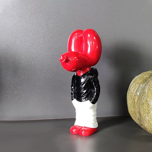 ART Sculpture Nordic Balloon Dog Statue Jeff Junior STREET Home Decoration Animal Doll Sculpture Craft Living Room Ornament acacuss