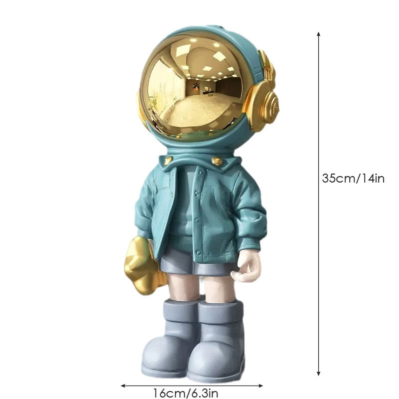 ARTLOVIN Creative Resin Cartoon Astronaut Statues Home Decoration Figurine Desktop Decor Sculpture Nordic Indoor Ornaments Gifts acacuss