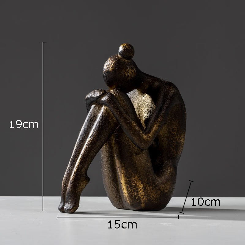Abstract Character Girl Statue Decorative Bookends Library Bookcase Bookshelf Bookends Desk Decoration Resin Figures Sculpture acacuss