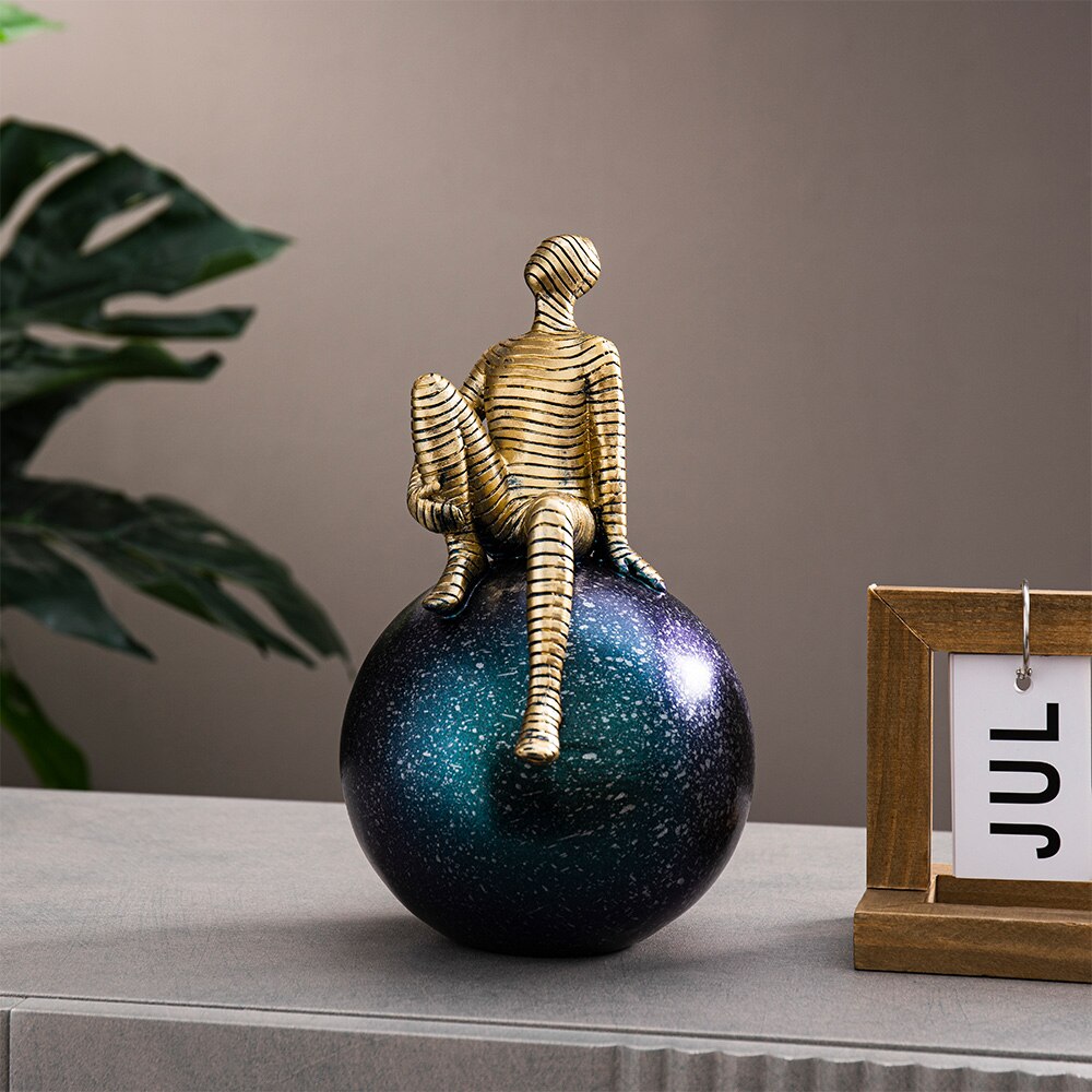 Abstract Character Sculpture Resin Statue Color Model Modern Home Decoration Living Room Decoration Office Desk Decor Gifts acacuss