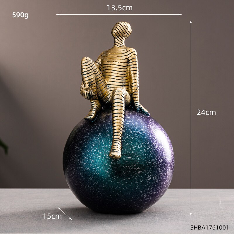 Abstract Character Sculpture Resin Statue Color Model Modern Home Decoration Living Room Decoration Office Desk Decor Gifts acacuss
