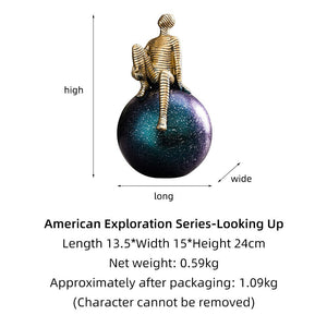 Abstract Character Sculpture Resin Statue Color Model Modern Home Decoration Living Room Decoration Office Desk Decor Gifts acacuss