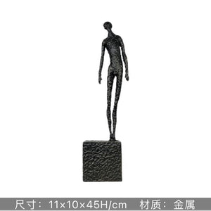 Abstract Creative Sculpture Balance Figure Art Ornaments Home Room Entrance Study Decorative Multi-Person Seesaw Statue acacuss