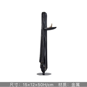 Abstract Creative Sculpture Balance Figure Art Ornaments Home Room Entrance Study Decorative Multi-Person Seesaw Statue acacuss