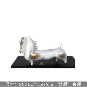 Abstract Creative Sculpture Balance Figure Art Ornaments Home Room Entrance Study Decorative Multi-Person Seesaw Statue acacuss