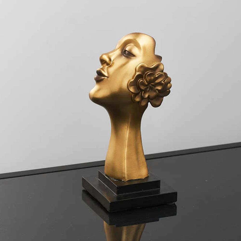 Abstract Face Statue Sculptures and Figurines Decoration Nodic Home Decor Luxury Living Room Decoration Figurines for Interior acacuss