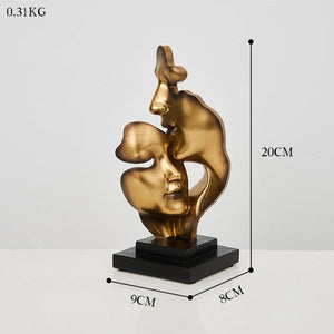 Abstract Face Statue Sculptures and Figurines Decoration Nodic Home Decor Luxury Living Room Decoration Figurines for Interior acacuss
