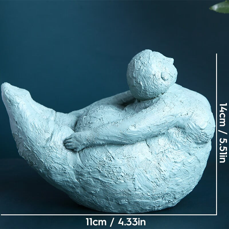 Abstract Fat Lady Figurines Art Yoga Plump Women Statues Resin Female Character Tabletop Decor Crafts Home Decoration Ornaments acacuss