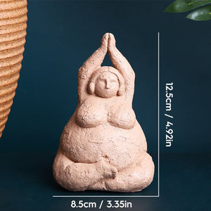Abstract Fat Lady Figurines Art Yoga Plump Women Statues Resin Female Character Tabletop Decor Crafts Home Decoration Ornaments acacuss
