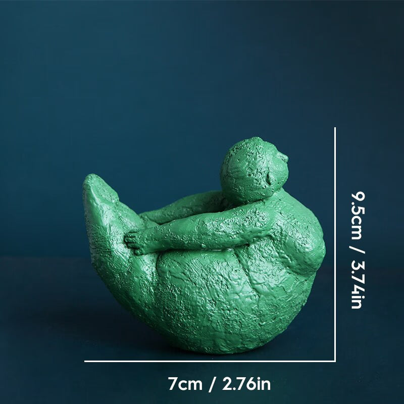 Abstract Fat Lady Figurines Art Yoga Plump Women Statues Resin Female Character Tabletop Decor Crafts Home Decoration Ornaments acacuss