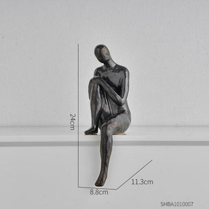 Abstract Figures Decoration Nordic Style Modern Art Figurines Ornaments Home Living Room Bedroom Figure Sculpture Art Decoration acacuss
