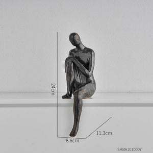 Abstract Figures Decoration Nordic Style Modern Art Figurines Ornaments Home Living Room Bedroom Figure Sculpture Art Decoration acacuss