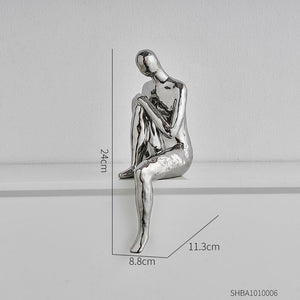 Abstract Figures Decoration Nordic Style Modern Art Figurines Ornaments Home Living Room Bedroom Figure Sculpture Art Decoration acacuss