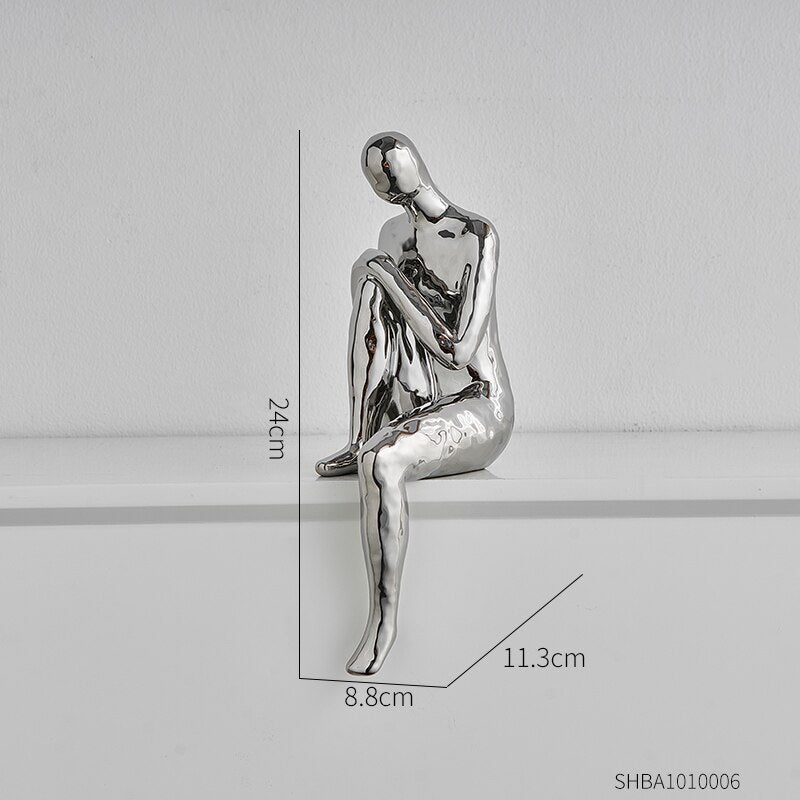 Abstract Figures Decoration Nordic Style Modern Art Figurines Ornaments Home Living Room Bedroom Figure Sculpture Art Decoration acacuss