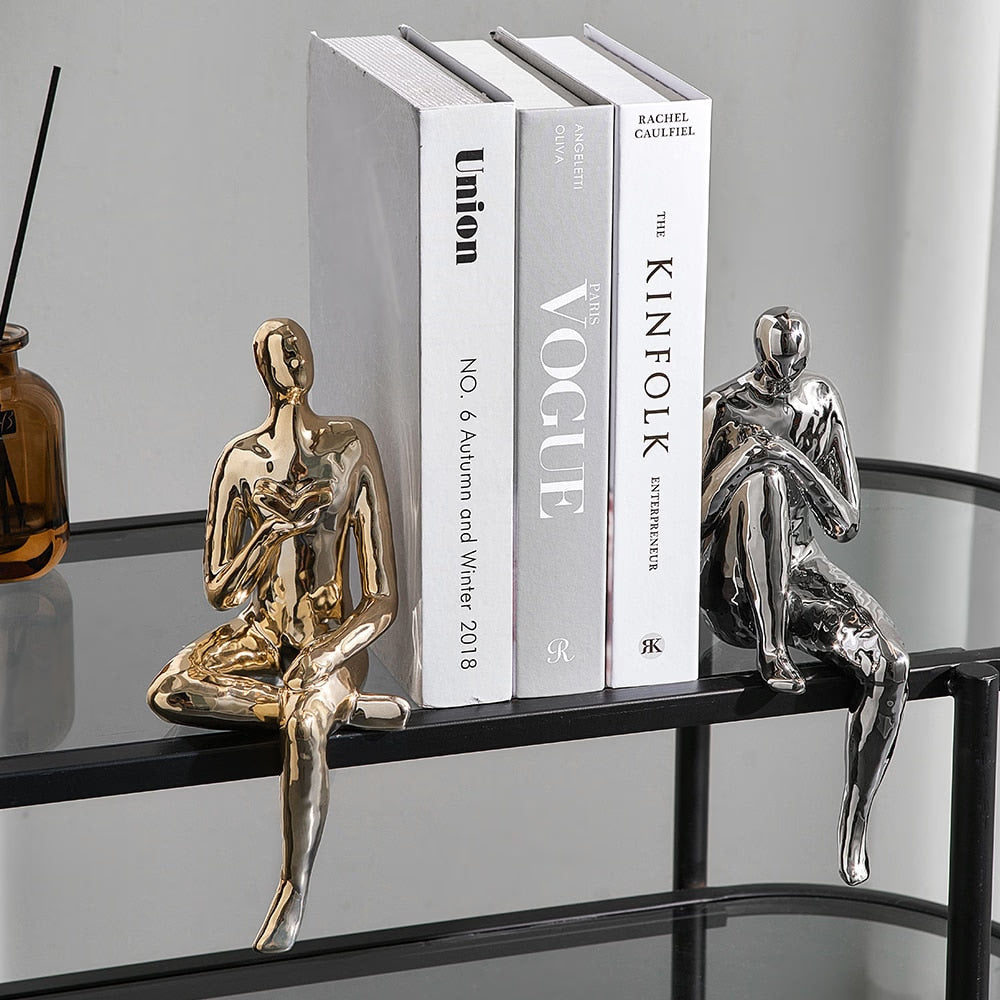 Abstract Figures Decoration Nordic Style Modern Art Figurines Ornaments Home Living Room Bedroom Figure Sculpture Art Decoration acacuss