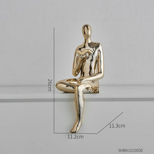 Abstract Figures Decoration Nordic Style Modern Art Figurines Ornaments Home Living Room Bedroom Figure Sculpture Art Decoration acacuss
