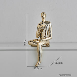 Abstract Figures Decoration Nordic Style Modern Art Figurines Ornaments Home Living Room Bedroom Figure Sculpture Art Decoration acacuss