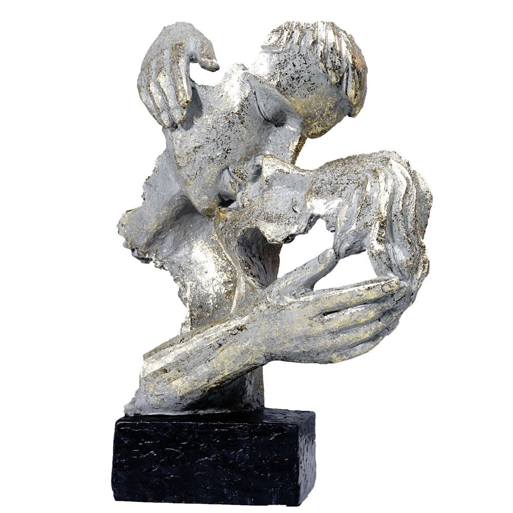 Abstract Sculpture Home Decor Statues And Figurines For Interior Tv Cabinet Decoration  Living Room Desk  Couple Family Mask acacuss