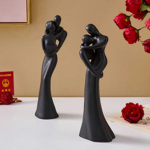 Abstract Statuette Modern Art Home Desk Resin Figurine Decoration Ornaments for Interior Room Couple Figurines Sculptures Crafts acacuss