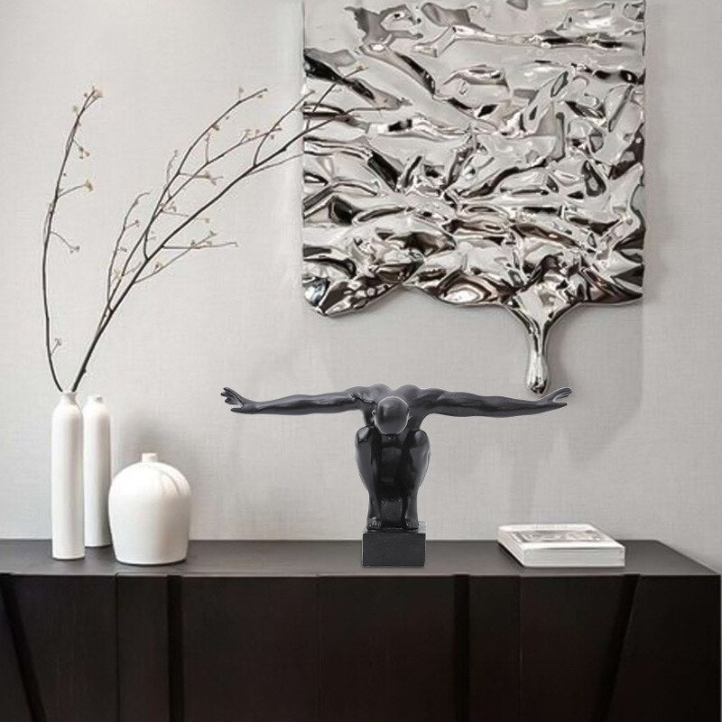 Abstract Style Abstract Flyer Resin Ornaments Extravagance Room Home Decoration Accessories Statues Art Modern Home Decor Gift acacuss
