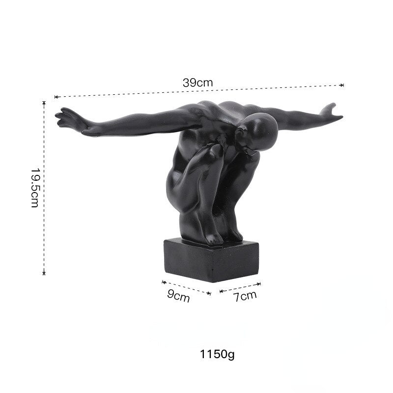 Abstract Style Abstract Flyer Resin Ornaments Extravagance Room Home Decoration Accessories Statues Art Modern Home Decor Gift acacuss