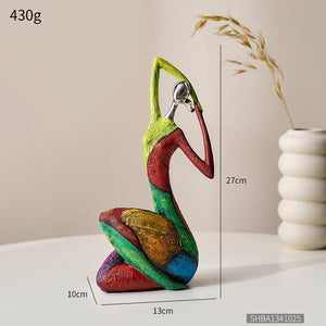 Abstract art figure ornaments Aesthetic living room decor Resin sculpture Women figures statue National Style Decoration Home acacuss