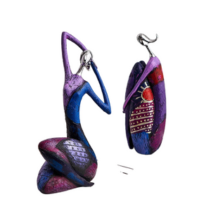 Abstract art figure ornaments Aesthetic living room decor Resin sculpture Women figures statue National Style Decoration Home acacuss