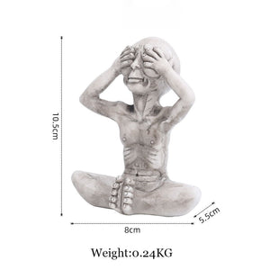 Alien Statue Outdoor Space Alien Ornaments Garden Resin Statue Figurine Home Decoration Garden Yard Decoration Miniatures acacuss