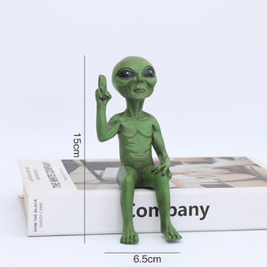 Alien Statue Outdoor Space Alien Ornaments Garden Resin Statue Figurine Home Decoration Garden Yard Decoration Miniatures acacuss