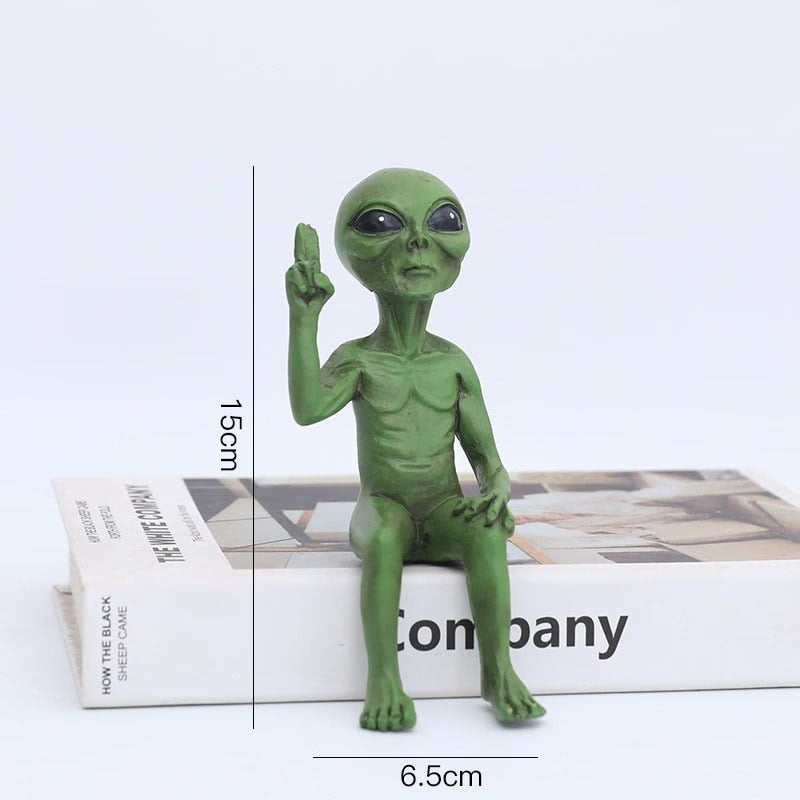 Alien Statue Outdoor Space Alien Ornaments Garden Resin Statue Figurine Home Decoration Garden Yard Decoration Miniatures acacuss