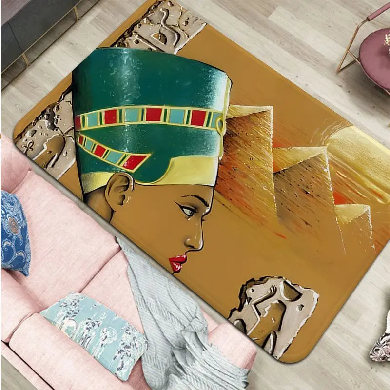 Ancient Egypt Egyptian Door Mat Nordic Style Bedroom Living Room Doormat Home Balcony Anti-Slip Alfombra acacuss