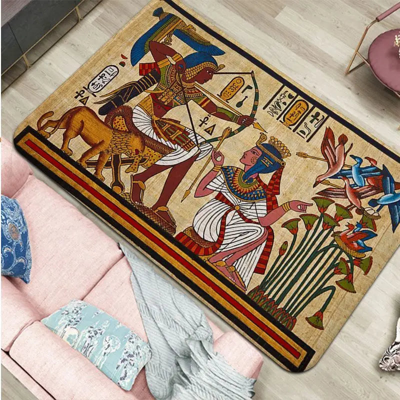 Ancient Egypt Egyptian Door Mat Nordic Style Bedroom Living Room Doormat Home Balcony Anti-Slip Alfombra acacuss