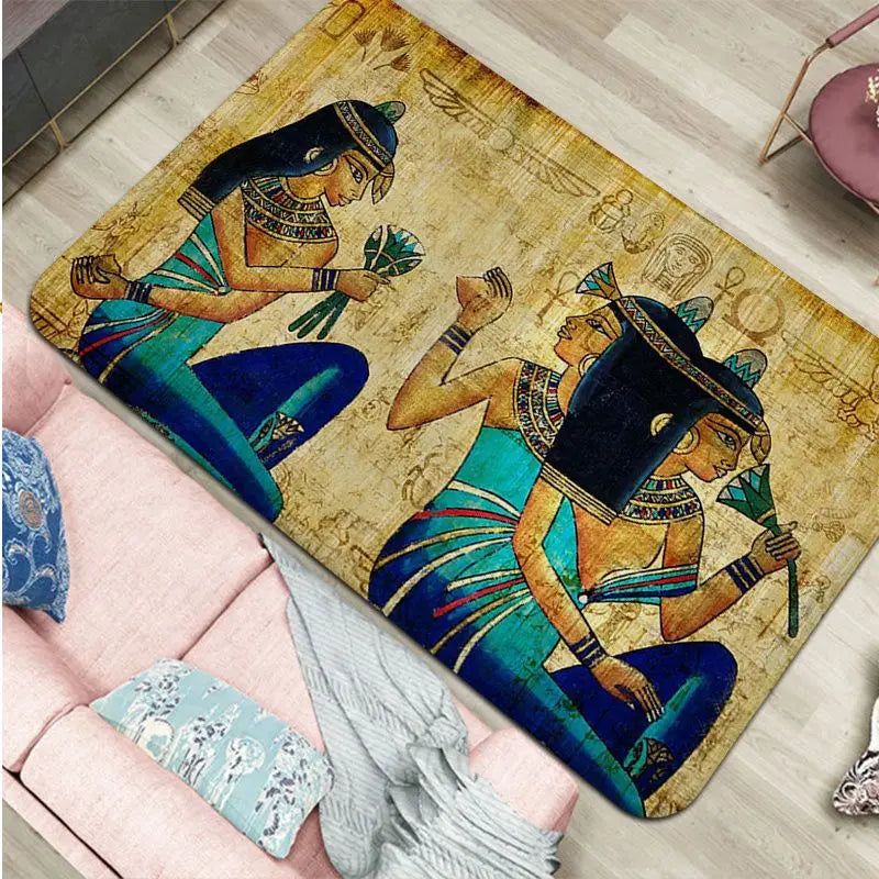 Ancient Egypt Egyptian Door Mat Nordic Style Bedroom Living Room Doormat Home Balcony Anti-Slip Alfombra acacuss