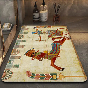 Ancient Egypt Hallway Carpet Rectangle Anti-slip Home Soft Badmat Front Door Indoor Outdoor Mat Bedside Area Rugs acacuss