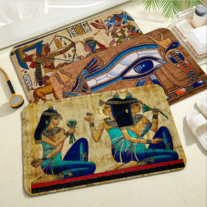 Ancient Egypt Hallway Carpet Rectangle Anti-slip Home Soft Badmat Front Door Indoor Outdoor Mat Bedside Area Rugs acacuss