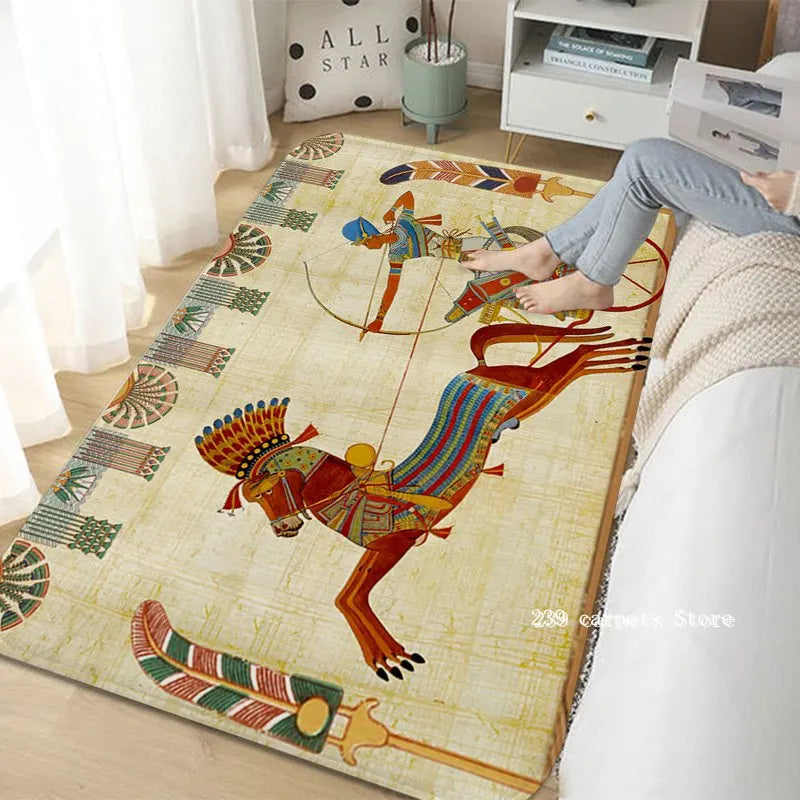 Ancient Egypt Print Hallway Carpet Nordic Style Home Doormat Bathroom-Toilet Mats Bedroom Modern Home Decor acacuss