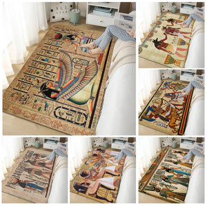 Ancient Egypt Print Hallway Carpet Nordic Style Home Doormat Bathroom-Toilet Mats Bedroom Modern Home Decor acacuss