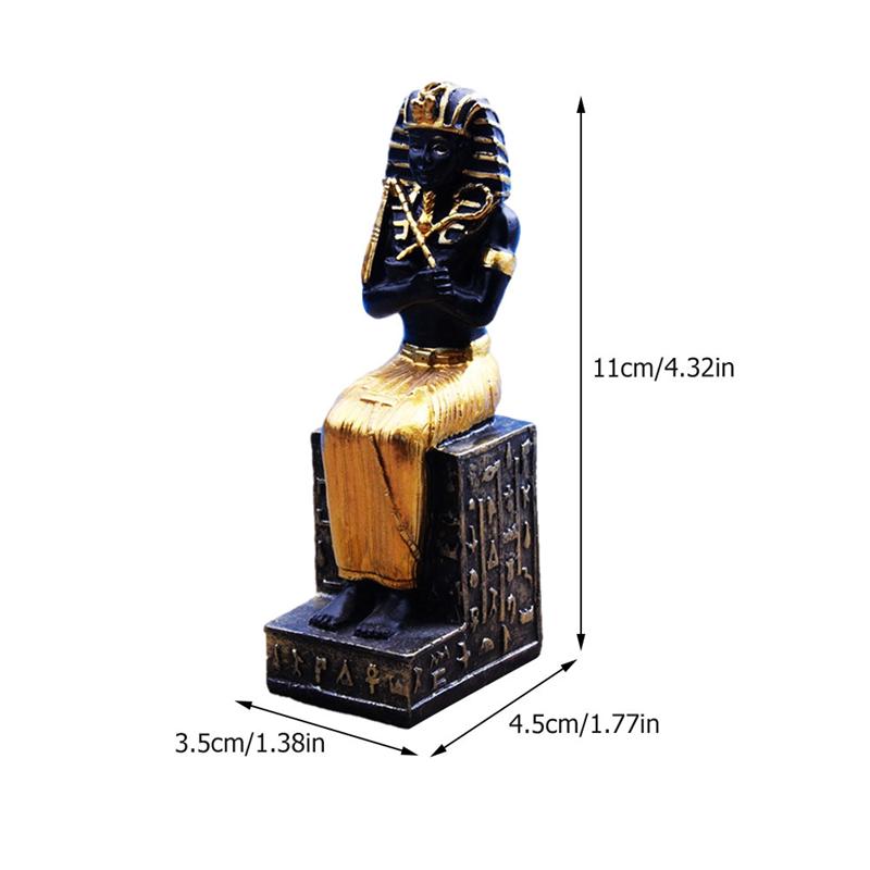 古代エジプトのファラオの置物ホームオフィスの装飾グッズアートウェア
