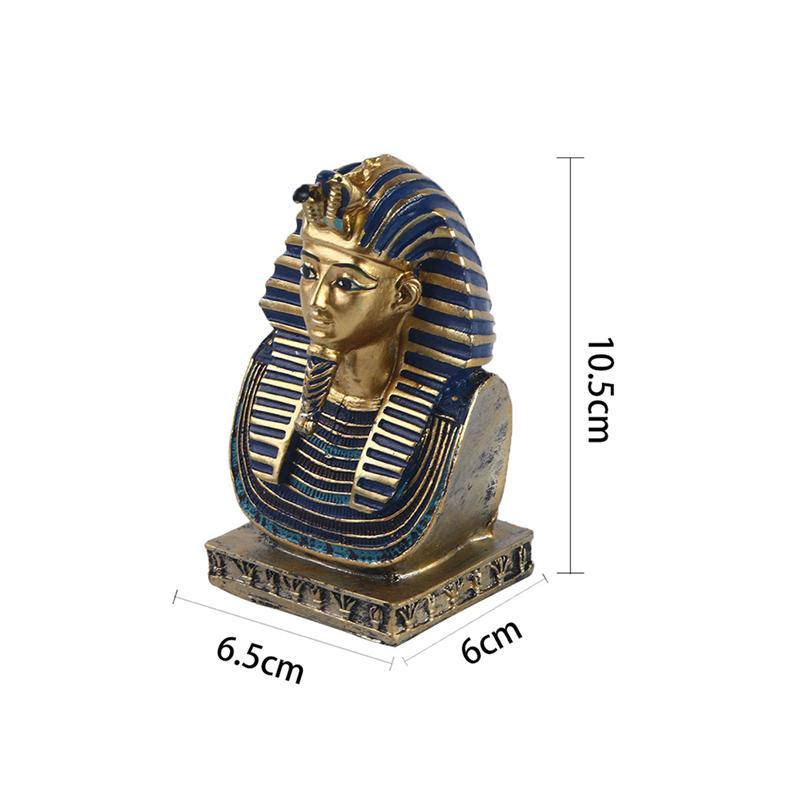 Ancient Egyptian Pharaoh Figurine Home Office Decor Collectible Artware acacuss