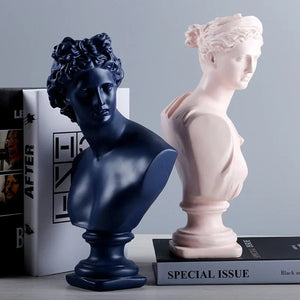 Ancient Greece European Resin David Venus Head Statuees Decoration Statues for decoration  Home acacuss