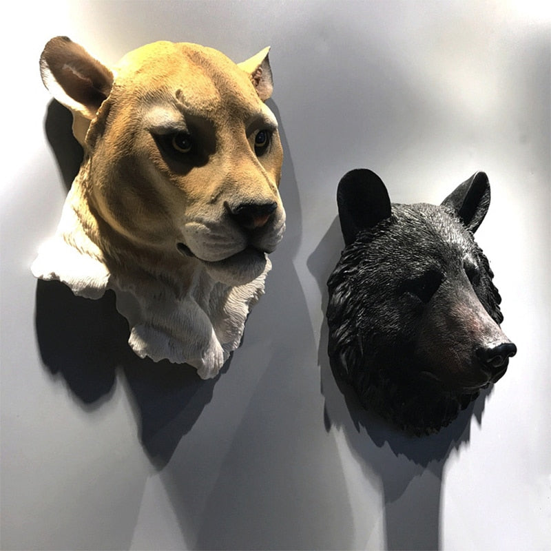 Animal Head Wall Decoration Statues Room Bedroom Home Wall Decor Scandinavian Style Decoration Jamaica Interior Decoration acacuss