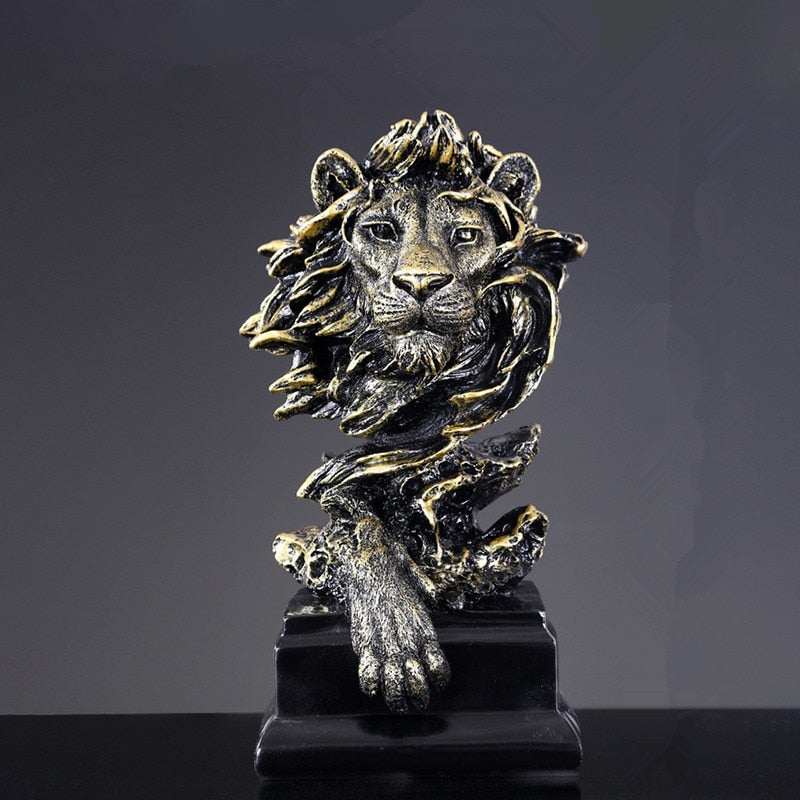 Animal Sculpture Home Living Room Entrance Proch Decoration Furnishings European Modern Lion Eagle Horse Statue Crafts regal acacuss