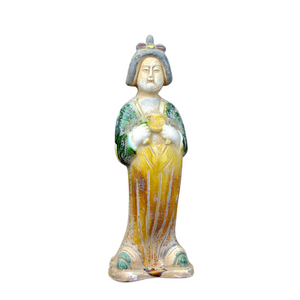 Antique Porcelain Collection Luoyang Ceramics Tang Sancai Tang Lady Figure acacuss