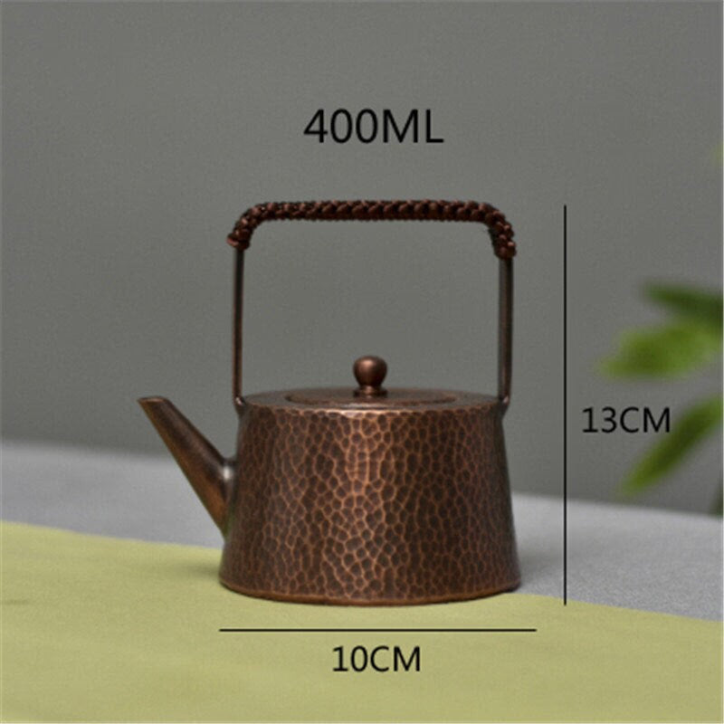 Antique copper tea kettle acacuss