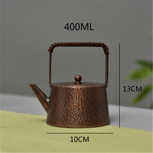 Antique copper tea kettle acacuss